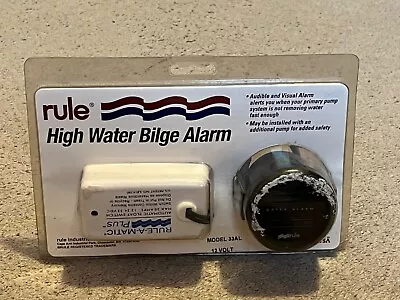 Rule 33AL High Water Bilge Alarm 12V DC Automatic Float Switch Gauge Marine New • $58.50