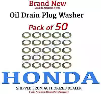 Genuine OEM Honda Oil Drain Plug Washer (94109-14000 X 50) • $26.99