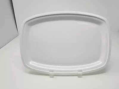 Litton Micro-Browner Microwave Steak Grill Plate 8  X 11.5  White Vintage • $19.99