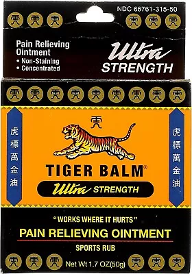 Tiger Balm Ultra Strength Pain Relief 50g • $10.99