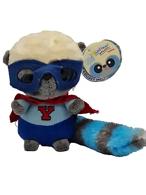 Yoohoo & Friends Superhero Lemur With Cape & Mask 6 Plush Soft Toy Teddy + Tags • £11.99