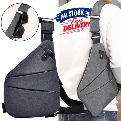 $15.95 • Buy Travel Portable Man Anti Theft Bag Chest Pocket Shoulder Personal Waterproof