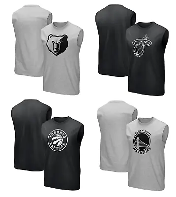 NBA Basketball Men's Vest Fanatics Mono Logo Graphic Tank Top - New • £11.99