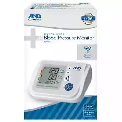 A&D Medical Upper Arm Blood Pressure Monitor With AccuFit Plus Cuff • $37.99