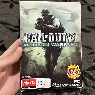 Call Of Duty 4 Modern Warfare PC DVD GAME In Good Condition • $5