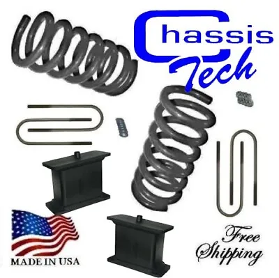 3  Front Lowering Suspension Springs Chevy S10 GMC S15 W/3  Blocks #250130 • $188