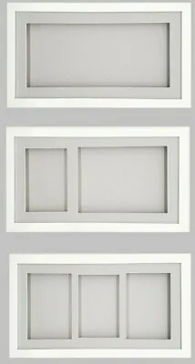 3D 15  X 8  WHITE Picture Photo Box Frame 14mm/0.5  Deep Medal Keepsake Display  • £24.99