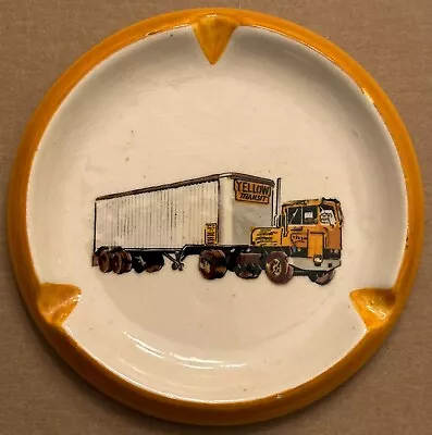 YELLOW TRANSIT Vintage MARMACA Ashtray KENWORTH CBE Telephone Booth Cab • $19.99