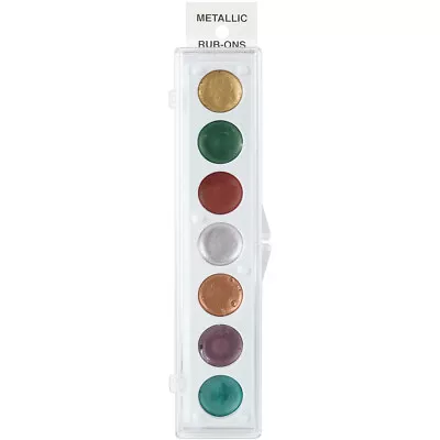 Craf-T Metallic Rub-On Paint Palette 7 Colors-Kit #1 32942 • £20.99