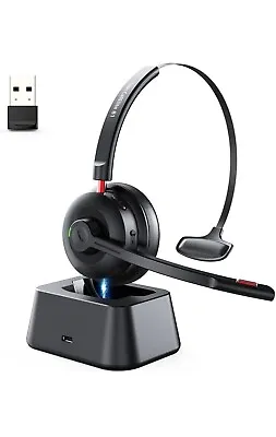 £23 • Buy Wireless Headsets Tribit Noise Cancelling  Dongle & Bluetooth Skype Zoom RRP 40£