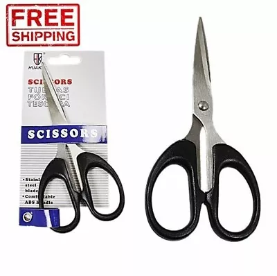 Multipurpose Stainless Steel Basic Scissors With ABS Handle Comfortable Grip • £4.99