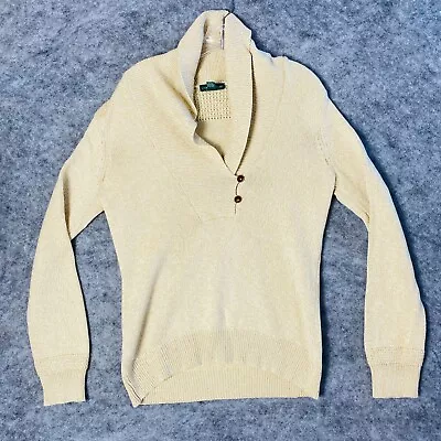 Lauren Ralph Lauren Sweater Mens Medium Green Label Shawl Collar Long Sleeve VTG • $17.24