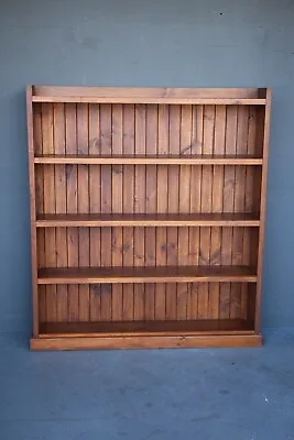 $395 • Buy Vintage Sturdy Open Bookcase Dresser With 4 Shelves Bookshelves Solid Pine Base