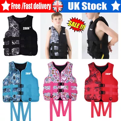 2023 Kid Adult Life Jackets Vest Ski Kayak Buoyancy Aid Sailing Swim Watersport • £28.09