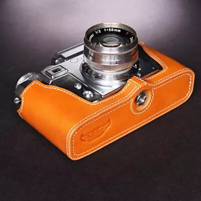 Genuine Real Leather Half Camera Case Bag Cover For ZEISS IKON CONTAX IiiA IIA • $71.38