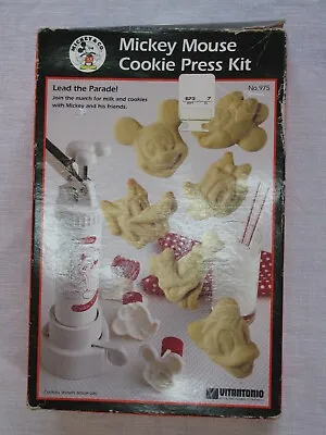 Vtg Vitantonio Disney Mickey Mouse Cookie Press Kit No 9751994CompleteOr Box • $19.95