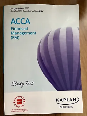 ACCA Financial Management (FM) Study Text Kaplan • £34.49