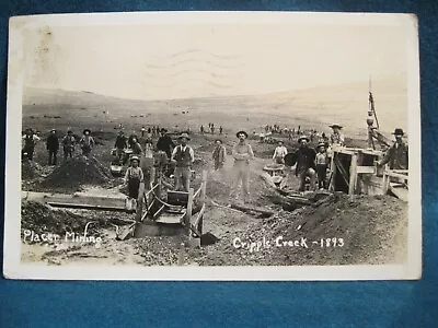 RPPC Placer Mining Cripple Creek Colorado 1893 Gold Children Dredging Sluice    • $9.99