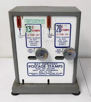 Vintage Buy Sanitary Stamps Double Bank Vending Machine ~ Free Shipping • $179.99