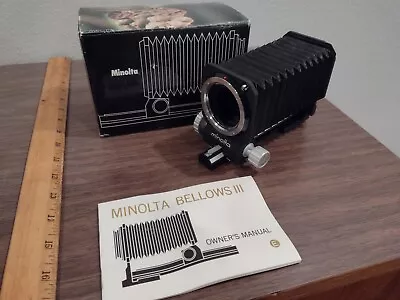 MINOLTA BELLOWS III NOS Open Box • $98