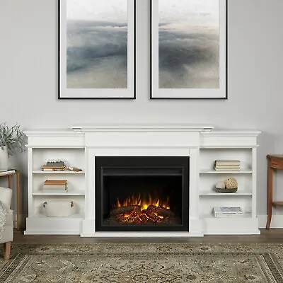 Real Flame Electric Fireplace Ashton Grand Infrared X-Lg Firebox White • $1753