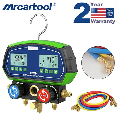 $129 • Buy Auto HVAC Digital Manifold Gauge Set Vacuum Pressure Temperature Leakage Tester