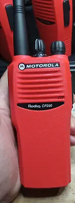 Motorola CP200 UHF 4 CHANNEL UHF RADIOS With NEW HOUSING & ACCESSORIES • $180