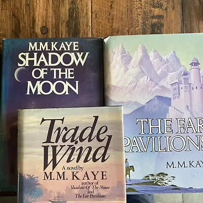 M.M. Kaye HCDJ Lot Of 3~Trade Winds(1st)/The Far Pavilions/Shadow Of The Moon • £24.05