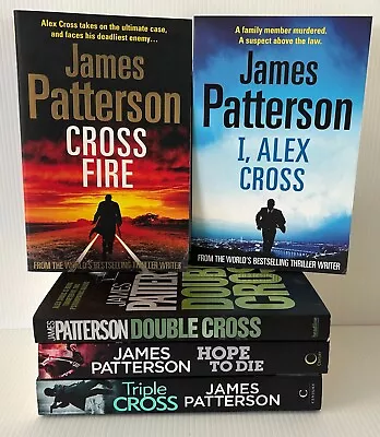 James Patterson 5 X Large Paperback Book Bundle Bulk Lot Alex Cross Series Crime • $29.99