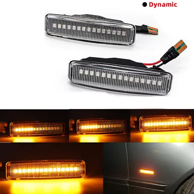 For BMW E39 Clear Lens Sequential LED Side Marker Lights Turn Signal Lights Lamp • $19.19