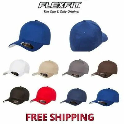 Flex Fit V-Flexfit Fitted Cotton Baseball Cap Plain Blank Hat 5001 Flex Fit • $11.79