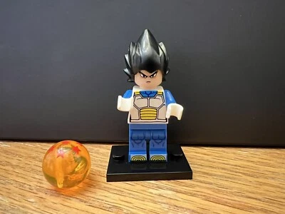 $12 • Buy For Lego CUSTOM DRAGON BALL Z VEGETA MINIFIG BRICK DECOR