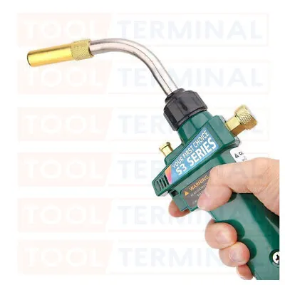 Plumbing Hot Mapp Gas Blow Torch Map Propane Solderding Brazing Plumbers Pro + • £34.99