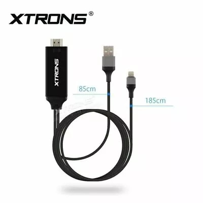 XTRONS Lightning To HDMI TV AV HDTV Cable Adapter For Apple IPhone 11 12 • £18.79