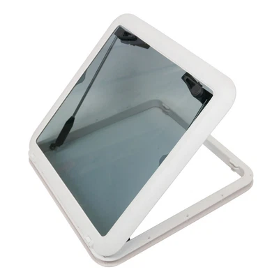£345 • Buy Grey Tinted Glass Opening Deck Hatch 615 X 615mm For Marine Boat Caravan