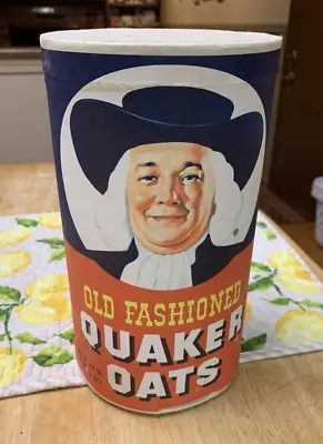 Vintage 1970s Unopened Sealed Old Fashioned Quaker Oats Cardboard Container • $49.99