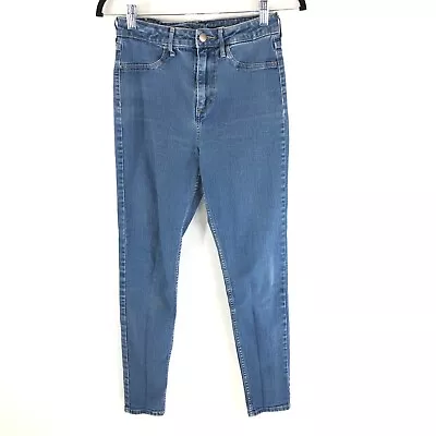 H&M Womens Jeans High Waist Ankle Skinny Stretch 27 • $14.99