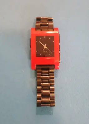 Pebble E-Paper Smart Watch Kickstarter Edition Red Great Condition W/ Charger • $124.90