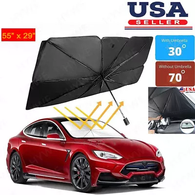 Car Sunshade  Front Window Windshield Cover  Visor UV Umbrella Auto Truck SUV • $13.98