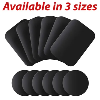 Magnetic Car Phone Holder Replacement Plates Mobile Spare Metal Plate Sticky Pad • £1.99