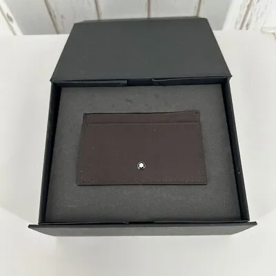 Montblanc New Unused Card Holder Brown Leather With Box • $113
