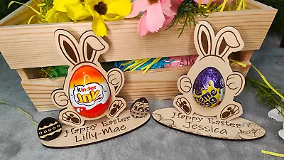 Personalised Easter Egg Holder For Chocolate Egg Easter Bunny Easter Gift • £6.49