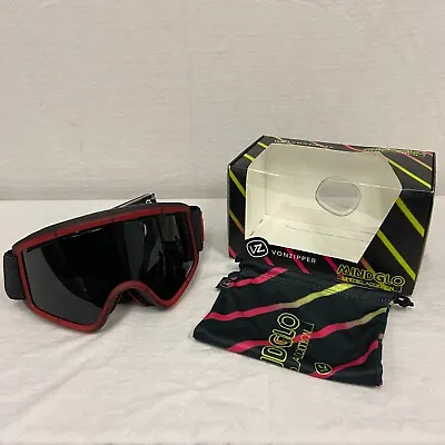 VonZipper Cleaver Snow Sport Goggles Mindglo Red Frame W/ Blackout Lens • $63