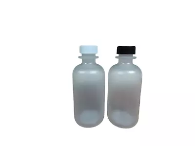 4 Oz (120 Ml) Polypropylene Plastic Bottles With Caps (12-25-50-100 Count) • $17.95