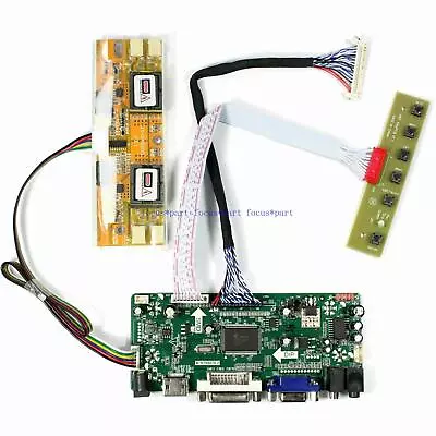 HDMI+DVI+VGA LCD LED Screen Controller Board Kit For M201EW02 V9 M201EW02 V.B • $21.74