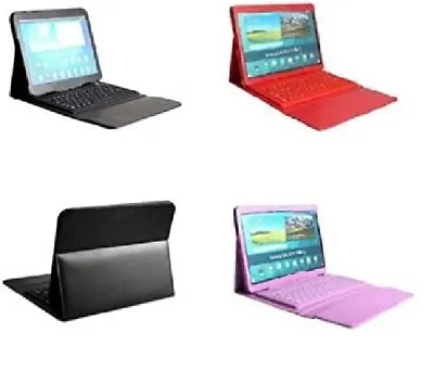 Faux Leather Bluetooth Wireless Keyboard Case For Samsung Tab S3 9.7  T820 T825 • $27.59