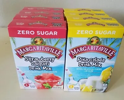 (4) Margaritaville Drink Mix Packets 6ct Pina Colada Or Strawberry Daiquiri • $15.97