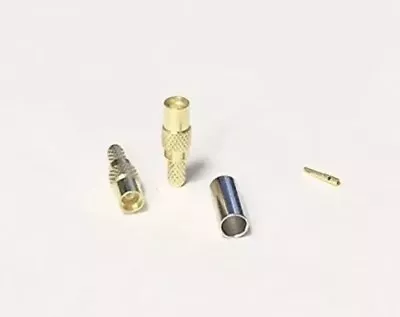 $13.98 • Buy 5X MCX Female Jack RF Coax Connector ST Crimp For RG316 RG174 Cable Goldplated