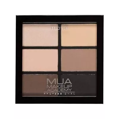 MUA Professional 6 Shade Palette Nude Neutral Smoky Warm Matte Shimmer NEW! • £4.99