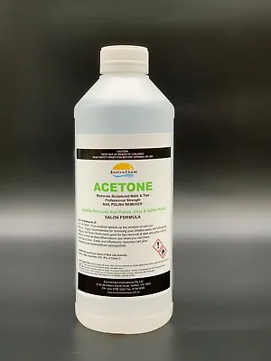 ACETONE 100% PURE NAIL POLISH REMOVER PAINT/GEL/ACRYLIC REMOVER 1L OZ Stock • $11.99